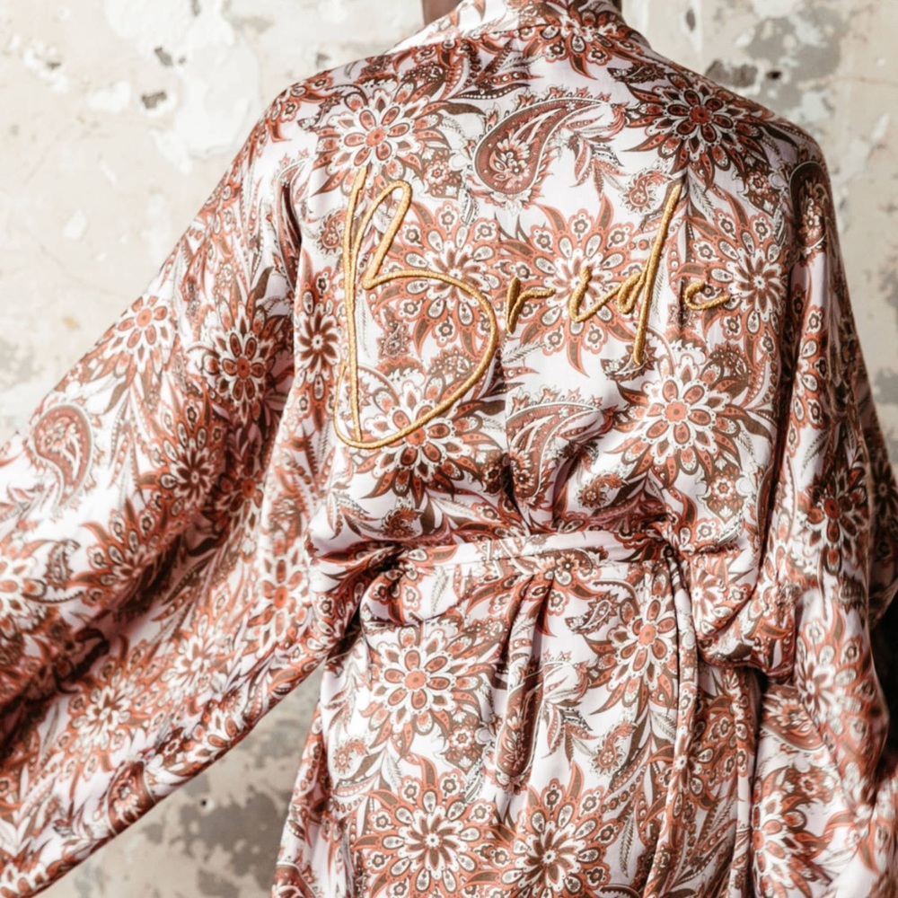 Rue De Seine Paisley Bride Robe